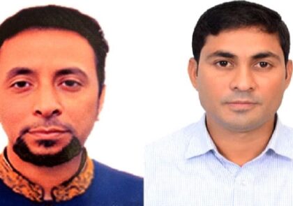 জাতীয় যুব পুরস্কারপ্রাপ্ত পরিষদের সভাপতি আশফাক উদ্দীন আহমদ ও সম্পাদক নুরুল আবছার সিকদার।